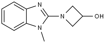 1-(1-methyl-1H-benzo[d]imidazol-2-yl)azetidin-3-ol Structure