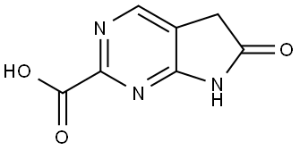 6-Oxo-6,7-dihydro-5H-pyrrolo[2,3-d]pyrimidine-2-carboxylic acid Struktur
