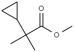 Cyclopropaneacetic acid, α,α-dimethyl-, methyl ester Structure