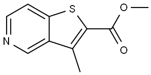 methyl 3-methylthieno[3,2-c]pyridine-2-carboxylate Struktur