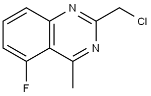 2-(Chloromethyl)-5-fluoro-4-methylquinazoline Struktur