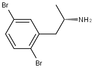 (2S)-1-(2,5-DIBROMOPHENYL)PROPAN-2-AMINE Structure