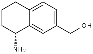 (R)-8-Amino-5,6,7,8-tetrahydro-2-naphthalenemethanol 结构式