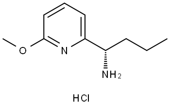 (1S)-1-(6-METHOXY-2-PYRIDYL)BUTAN-1-AMINE HYDROCHLORIDE Structure