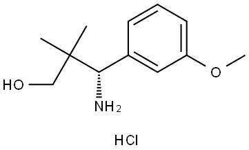 Benzenepropanol, γ-amino-3-methoxy-β,β-dimethyl-, hydrochloride (1:1), (γS)- Structure