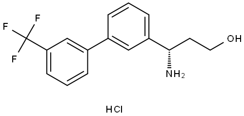 1,1′-Biphenyl]-3-propanol, γ-amino-3′-(trifluoromethyl)-, (γS)- (ACI) Structure