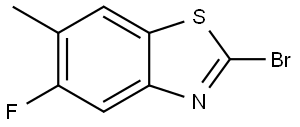 2-Bromo-5-fluoro-6-methylbenzo[d]thiazole Structure