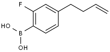 B-[4-(3-Buten-1-yl)-2-fluorophenyl]boronic acid Structure