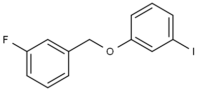 Benzene, 1-fluoro-3-[(3-iodophenoxy)methyl]- Structure