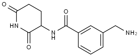 3-(Aminomethyl)-N-(2,6-dioxopiperidin-3-yl)benzamide Struktur