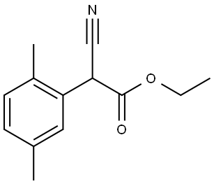 Ethyl α-cyano-2,5-dimethylbenzeneacetate Structure