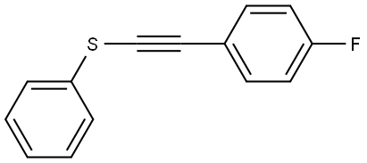 1-Fluoro-4-[2-(phenylthio)ethynyl]benzene Structure