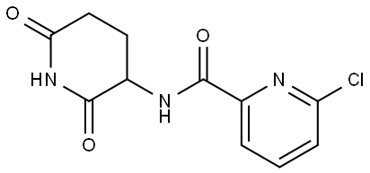 6-Chloro-N-(2,6-dioxopiperidin-3-yl)picolinamide Structure