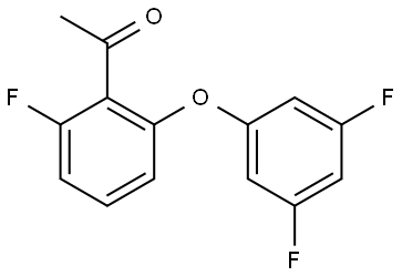 1-[2-(3,5-Difluorophenoxy)-6-fluorophenyl]ethanone Structure