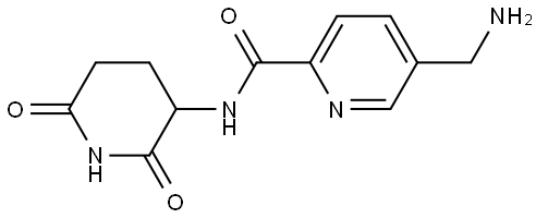 5-(Aminomethyl)-N-(2,6-dioxopiperidin-3-yl)picolinamide Struktur