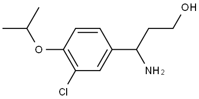γ-Amino-3-chloro-4-(1-methylethoxy)benzenepropanol Structure