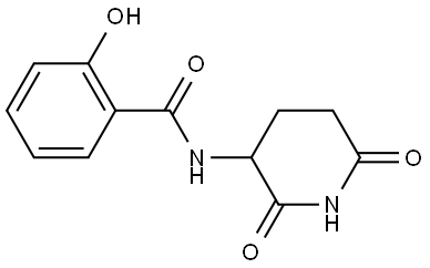 N-(2,6-Dioxopiperidin-3-yl)-2-hydroxybenzamide Struktur
