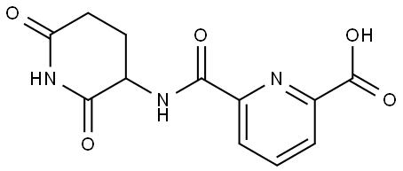 6-((2,6-Dioxopiperidin-3-yl)carbamoyl)picolinic acid Struktur