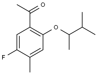1-[2-(1,2-Dimethylpropoxy)-5-fluoro-4-methylphenyl]ethanone Structure