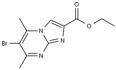 Ethyl 6-Bromo-5,7-dimethylimidazo[1,2-a]pyrimidine-2-carboxylate Structure