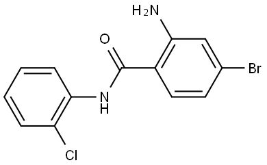 2-Amino-4-bromo-N-(2-chlorophenyl)benzamide Struktur