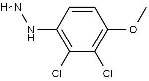 Hydrazine, (2,3-dichloro-4-methoxyphenyl)- Struktur