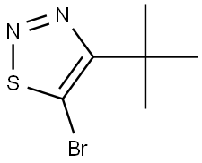 5-Bromo-4-(tert-butyl)-1,2,3-thiadiazole Struktur