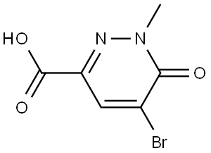 5-Bromo-1-methyl-6-oxo-1,6-dihydropyridazine-3-carboxylic acid Struktur
