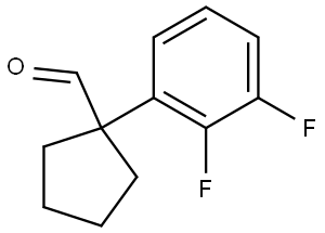 1-(2,3-Difluorophenyl)cyclopentane-1-carbaldehyde Struktur