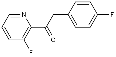 2-(4-Fluorophenyl)-1-(3-fluoro-2-pyridinyl)ethanone Structure