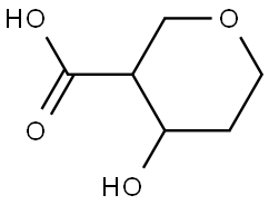 4-hydroxytetrahydro-2H-pyran-3-carboxylic acid Structure