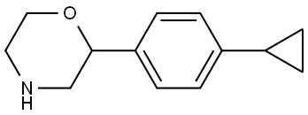 2-(4-cyclopropylphenyl)morpholine Struktur