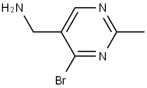 (4-Bromo-2-methylpyrimidin-5-yl)methanamine Struktur