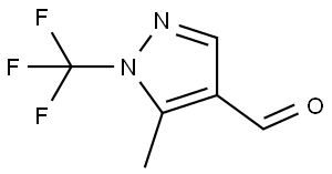 5-Methyl-1-(trifluoromethyl)-1H-pyrazole-4-carbaldehyde Struktur