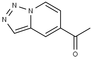 1-([1,2,3]三唑并[1,5-A]吡啶-5-基)乙-1-酮, 1551495-28-3, 结构式