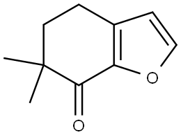 6,6-Dimethyl-5,6-dihydrobenzofuran-7(4H)-one Structure