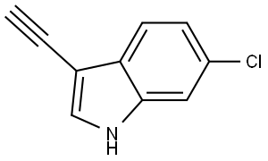 6-Chloro-3-ethynyl-1H-indole Struktur