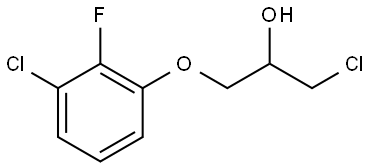 1-Chloro-3-(3-chloro-2-fluorophenoxy)-2-propanol Structure