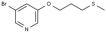3-Bromo-5-[3-(methylthio)propoxy]pyridine Structure