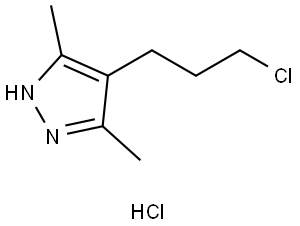 1H-Pyrazole, 4-(3-chloropropyl)-3,5-dimethyl-, hydrochloride (1:1) Structure