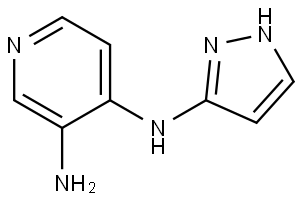 3,4-Pyridinediamine, N4-1H-pyrazol-3-yl- Structure
