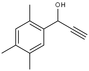 α-Ethynyl-2,4,5-trimethylbenzenemethanol Structure