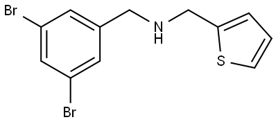 N-[(3,5-Dibromophenyl)methyl]-2-thiophenemethanamine Structure