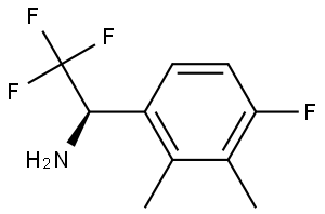 (αR)-4-Fluoro-2,3-dimethyl-α-(trifluoromethyl)benzenemethanamine Structure