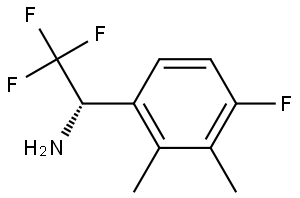 (αS)-4-Fluoro-2,3-dimethyl-α-(trifluoromethyl)benzenemethanamine Structure