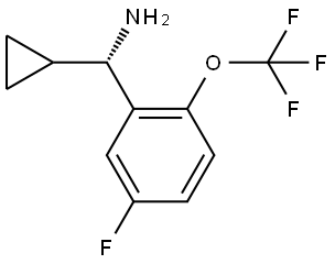 (αS)-α-Cyclopropyl-5-fluoro-2-(trifluoromethoxy)benzenemethanamine Structure