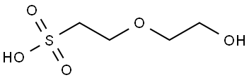 Ethanesulfonic acid, 2-(2-hydroxyethoxy)- Struktur