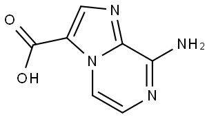 8-Aminoimidazo[1,2-a]pyrazine-3-carboxylic acid Struktur