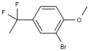 2-bromo-4-(1,1-difluoroethyl)-1-methoxybenzene Structure