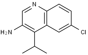 6-Chloro-4-isopropylquinolin-3-amine Structure